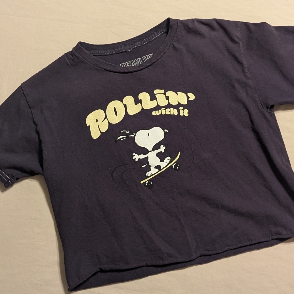 Peanuts Navy Blue T-Shirt 100% Cotton